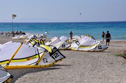 Soma Bay - Red Sea. Windsurf and kitesurf beach area.